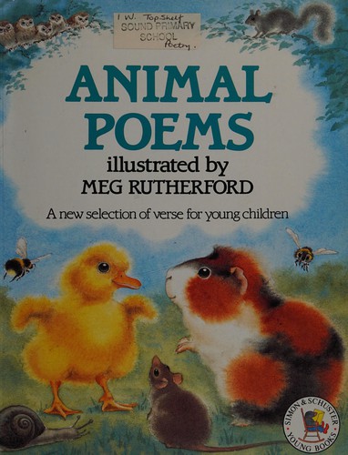 Cover for Animal poems