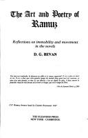 Cover for art and poetry of Ramuz