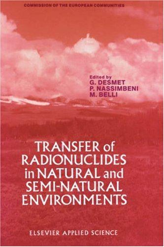 Cover for Transfer of Radionuclides in Natural and Semi-Natural Environments