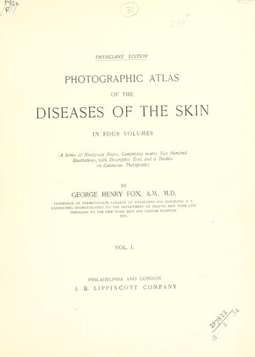 Cover for Photographic atlas of the diseases of the skin