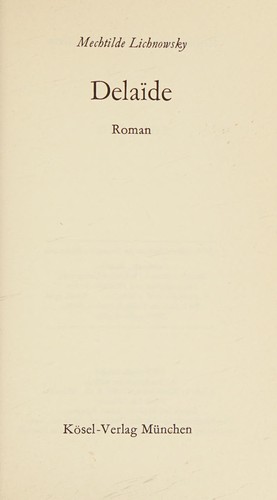 Cover for Delaïde