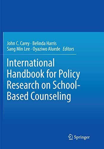 Cover for International Handbook for Policy Research on School-Based Counseling