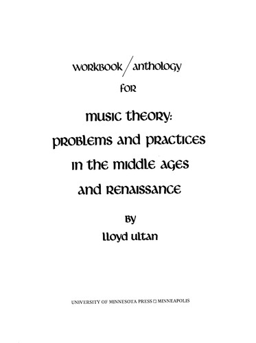 Cover for Music theory
