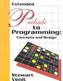 Cover for Extended prelude to programming