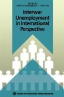 Cover for Interwar Unemployment in International Perspective (Nato Science Series D:)