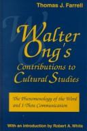 Cover for Walter Ong's contributions to cultural studies