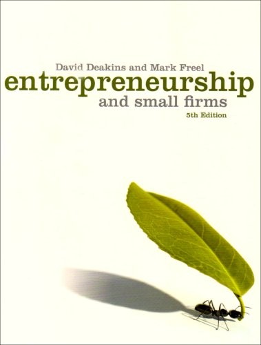 Cover for Entrepreneurship and Small Firms. David Deakins and Mark Freel