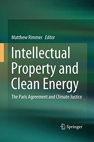 Cover for Intellectual Property and Clean Energy
