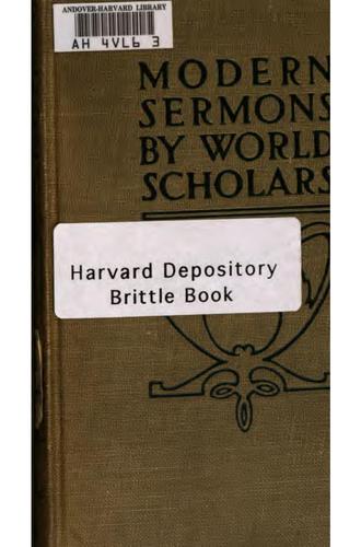 Cover for Modern sermons by world scholars