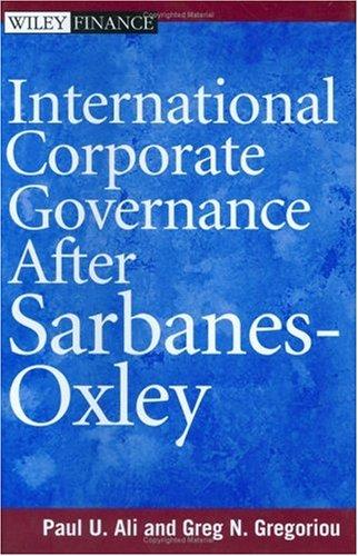 Cover for International corporate governance after Sarbanes-Oxley