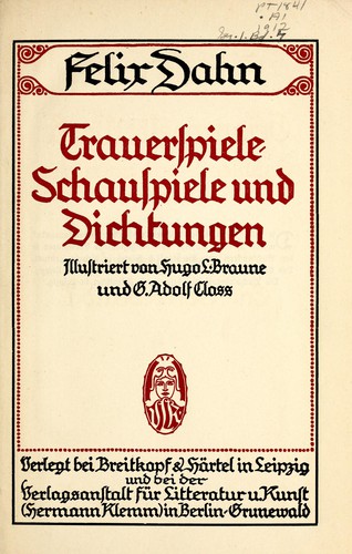 Cover for Gesammelte Werke