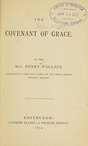 Cover for The covenant of grace