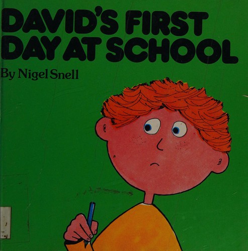 Cover for David's First Day at School
