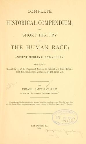 Cover for Complete historical compendium
