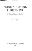 Cover for Crime, guilt, and punishment