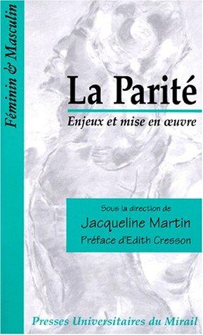 Cover for La Parité
