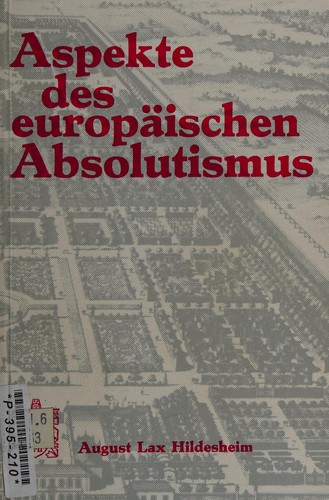 Cover for Aspekte des europäischen Absolutismus