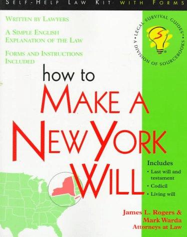 Cover for How to make a New York will