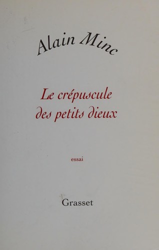 Cover for Le crépuscule des petits dieux