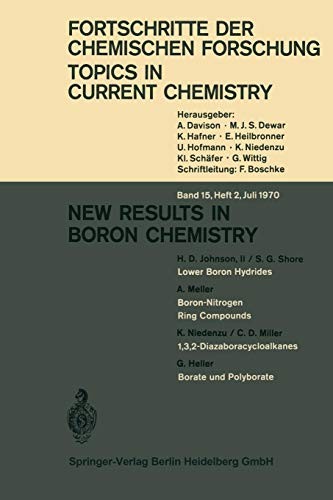 Cover for New Results in Boron Chemistry