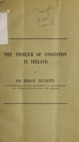 Cover for The problem of congestion in Ireland.