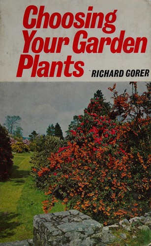 Cover for Choosing your garden plants.