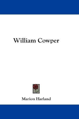 Cover for William Cowper
