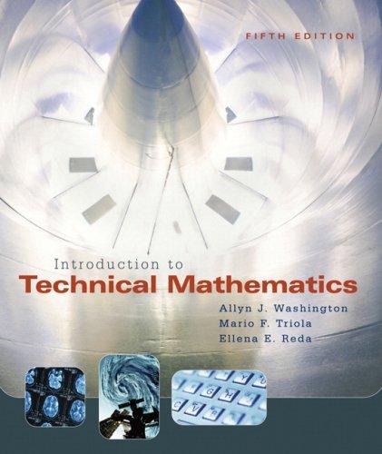 Cover for Introduction to Technical Mathematics (5th Edition)