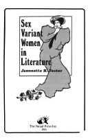 Cover for Sex variant women in literature