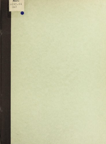 Cover for Nutrition in the aging; partial bibliography