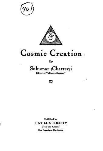Cover for Cosmic Creation