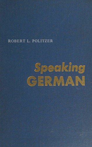 Cover for Speaking German