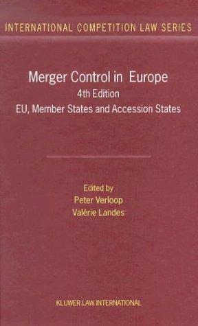 Cover for Merger Control in Europe