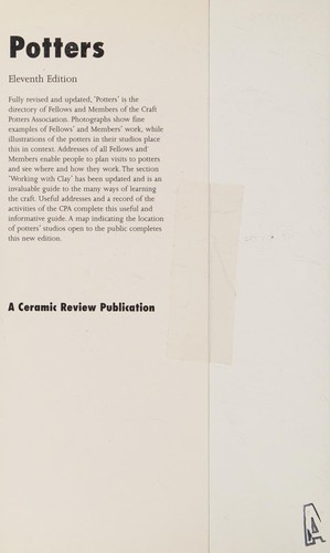 Cover for Potters
