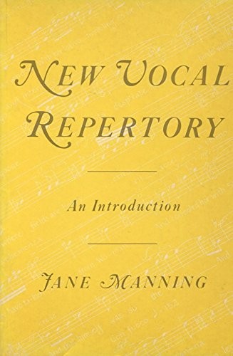 Cover for New vocal repertory