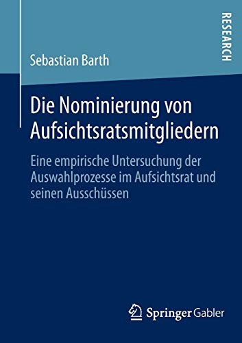 Cover for Die Nominierung von Aufsichtsratsmitgliedern