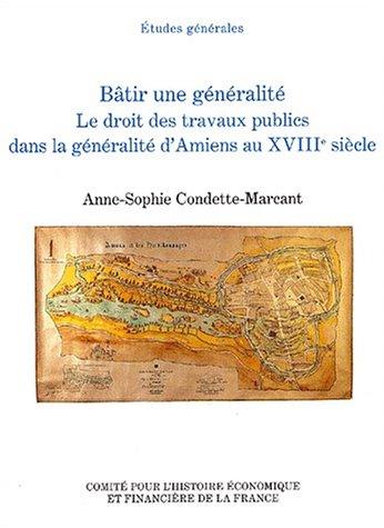 Cover for Batir une generalite