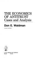 Cover for The economics of antitrust