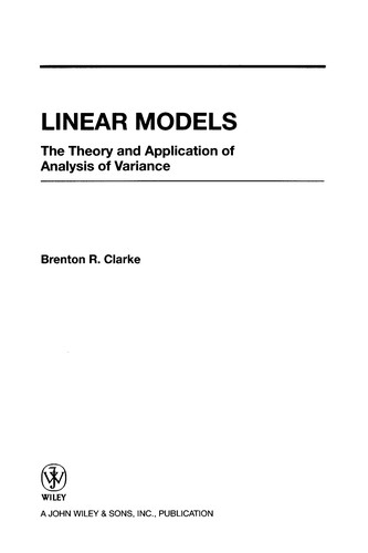 Cover for Linear Models