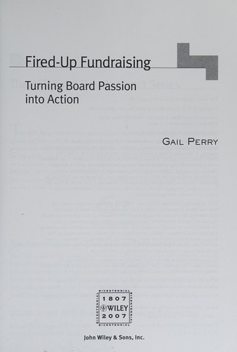 Cover for Fired-up fundraising