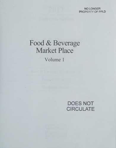 Cover for Food & Beverage Market Place Set, 2017 + 1 Year Access