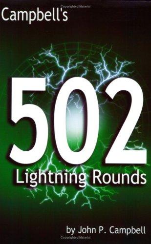 Cover for Campbell's 502 Lightning Rounds