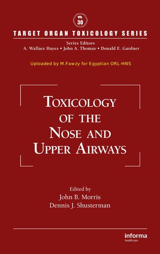 Cover for Toxicology of the nose and upper airways