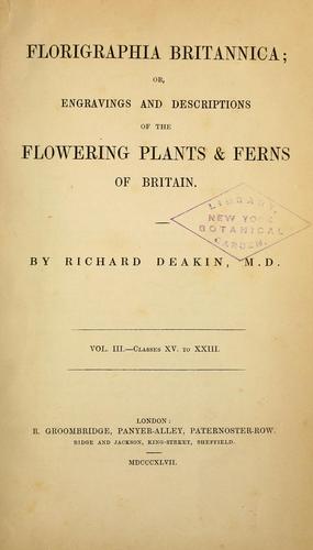 Cover for Florigraphia Britannica