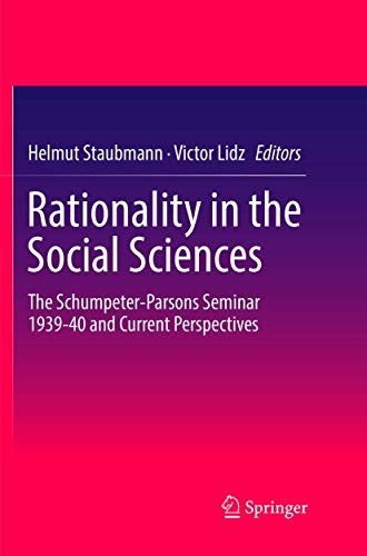 Cover for Rationality in the Social Sciences