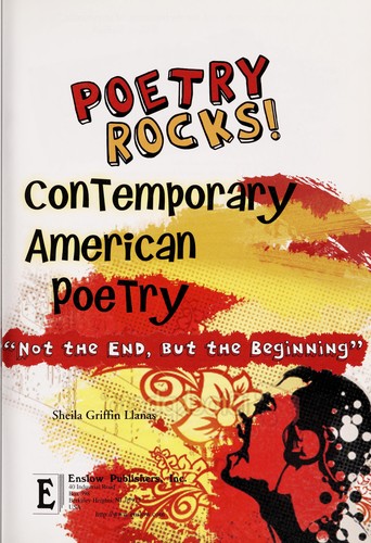 Cover for Contemporary American poetry-"not the end, but the beginning"