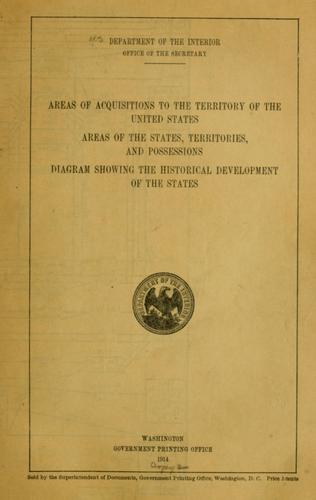 Cover for Areas of acquisitions to the territory of the United States