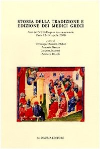 Cover for Storia della tradizione e edizione dei medici greci