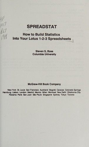 Cover for SPREADSTAT