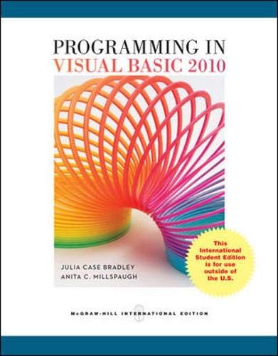 Cover for Programming in Visual Basic 2010